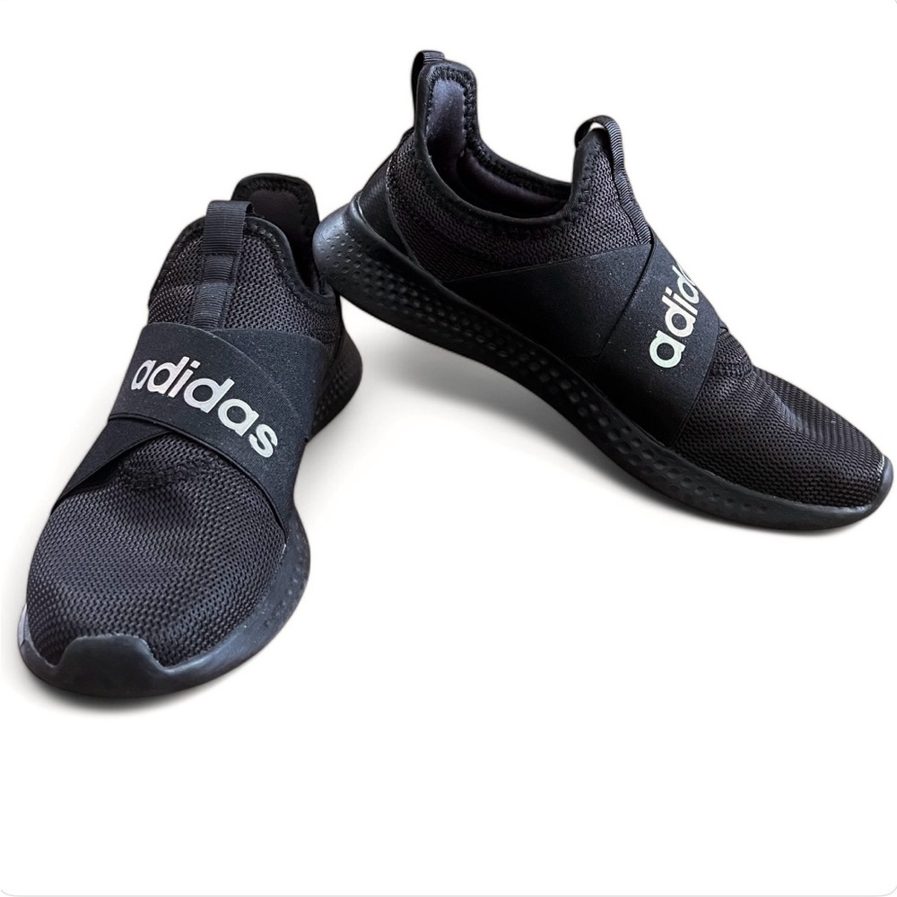 adidas Puremotion Adapt Black Women's Slip On Sneakers / Size 7.5